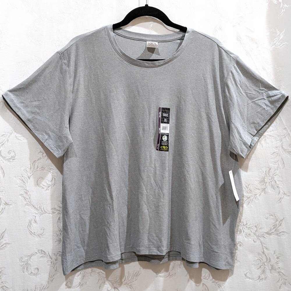 Soft Athletic Tee Shirt XXL Crew Neck Relaxed Stretch Yoga Exercize Athleisure